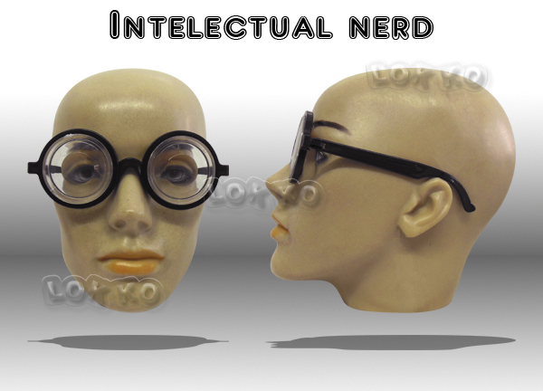 Óculos de festa intelectual nerd